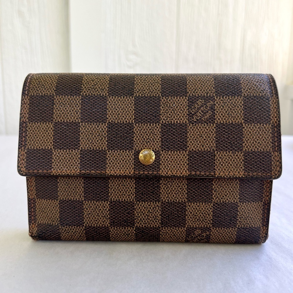Louis Vuitton Damier Ebene Porte Tresor Etui Papiers Wallet